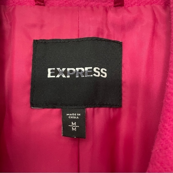 Express Wool Blend Jacket | Pink | Size M - Picture 6 of 9